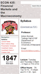 Mobile Screenshot of econ435.korinek.com